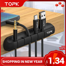 Load image into Gallery viewer, Cable Organizer - Silicone USB Cable Winder - Desktop/Laptop